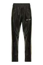 Leather-Effect Track Pants